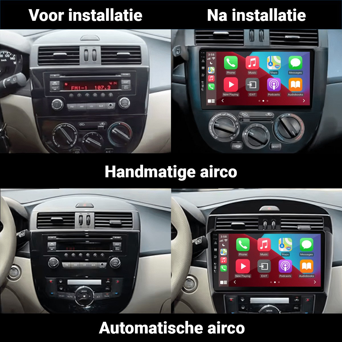 Nissan Pulsar (2013–2018) – CarPlay-scherm 9 inch · DAB+