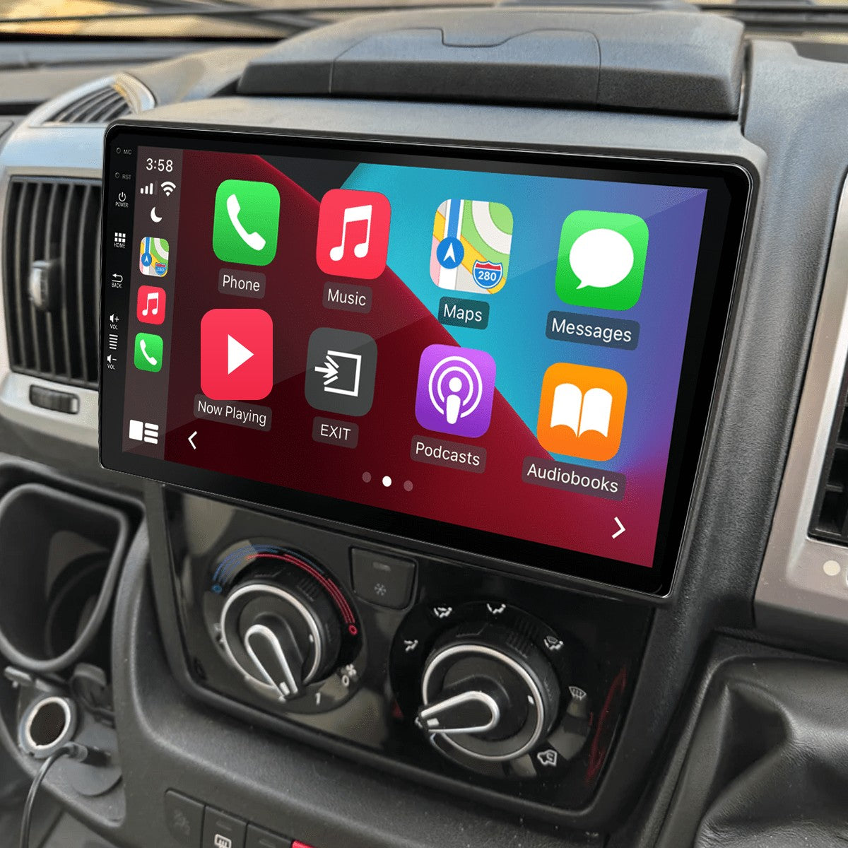 Fiat Ducato / Peugeot Boxer / Citroën Jumper (vanaf 2014) – CarPlay-scherm 9 inch · DAB+ · RD-D040Q