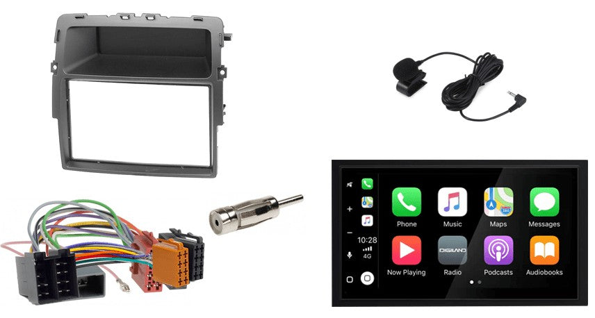 Opel Vivaro (X83) & Renault Trafic II (2010–2014) – CarPlay-autoradio · DAB+ · RD-675DBT
