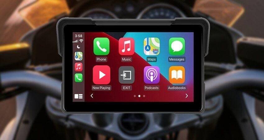 Motor – CarPlay-scherm 5 inch · waterdicht · met camera's · RD-MN5