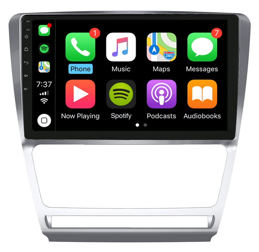 Škoda Octavia (2008–2013) – CarPlay-scherm 10 inch · hand en auto airco · DAB+ · ARG-1000DAB