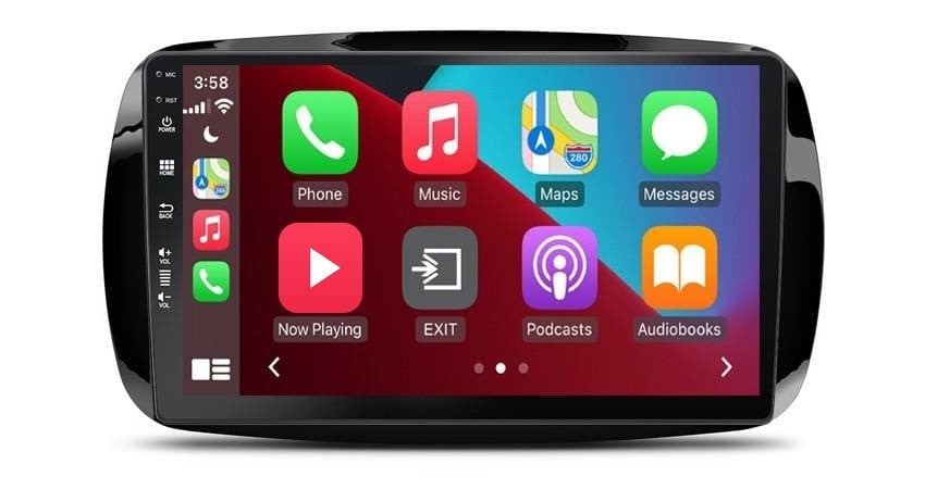 Smart Fortwo (vanaf 2016) – CarPlay-scherm 9 inch · DAB+ · RD-D040Q