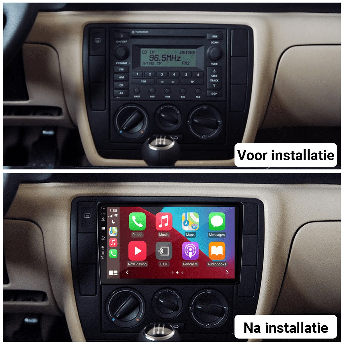 Volkswagen Passat (B5/B6) (2004–2010) – CarPlay-scherm 9 inch · uitvoering 2 · RD-D040Q