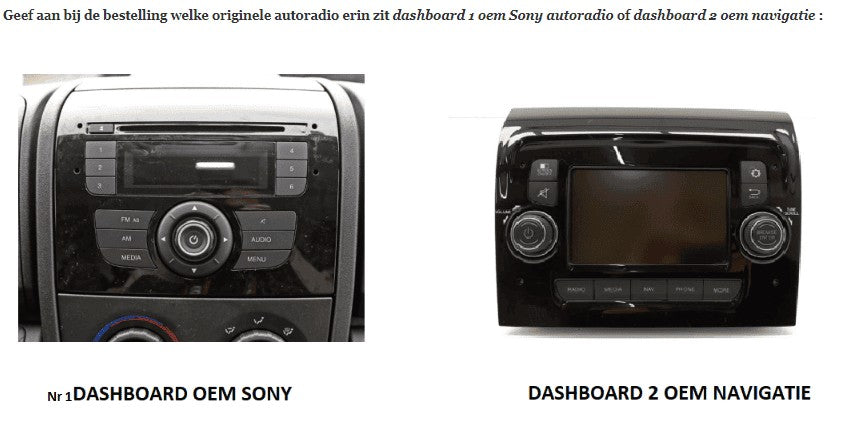 Fiat Ducato / Citroën Jumper / Peugeot Boxer (vanaf 2011) – CarPlay-autoradio · RD-675DBT
