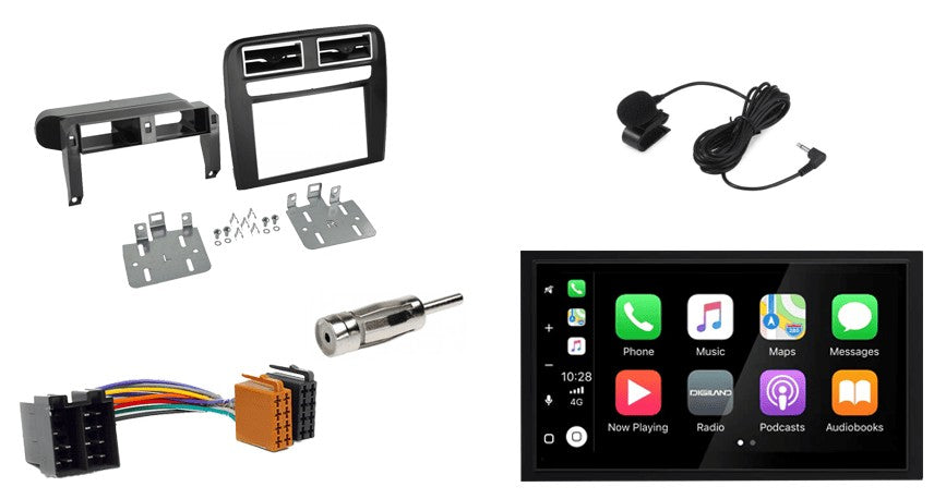 Fiat Grande Punto (2005–2010) – CarPlay-autoradio · zwart · RD-675DBT
