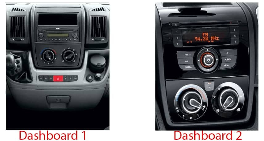 Fiat Ducato, Peugeot Boxer & Citroën Jumper – CarPlay-autoradio · DAB+ · dashboard 1